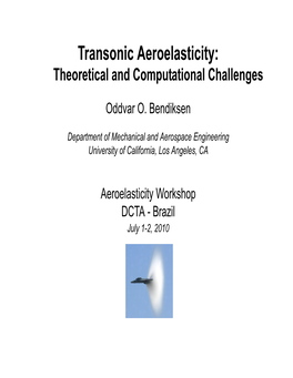Transonic Aeroelasticity: Theoretical and Computational Challenges
