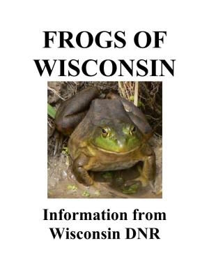 Frogs of Wisconsin