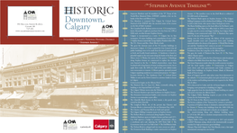 Historic Downtown Calgary Including Stephen Avenue, 2017