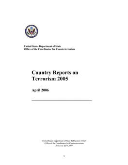 Country Reports on Terrorism 2005