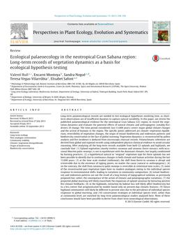 Long-Term Records of Vegetation Dynamics As a Basis for Ecological Hypothesis Testing