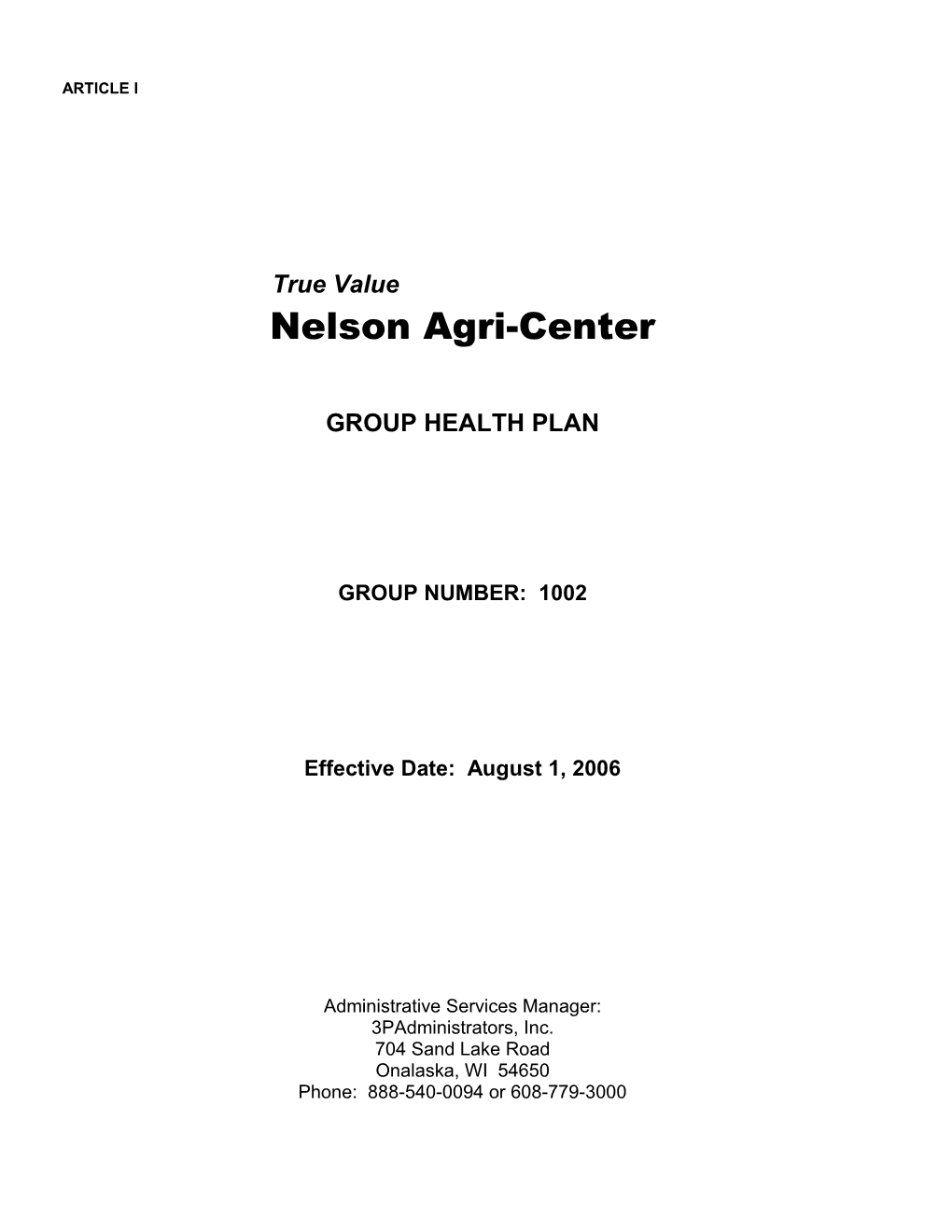 Group Health Plan