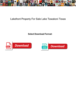 Lakefront Property for Sale Lake Tawakoni Texas