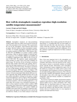 How Well Do Stratospheric Reanalyses Reproduce High-Resolution Satellite Temperature Measurements?