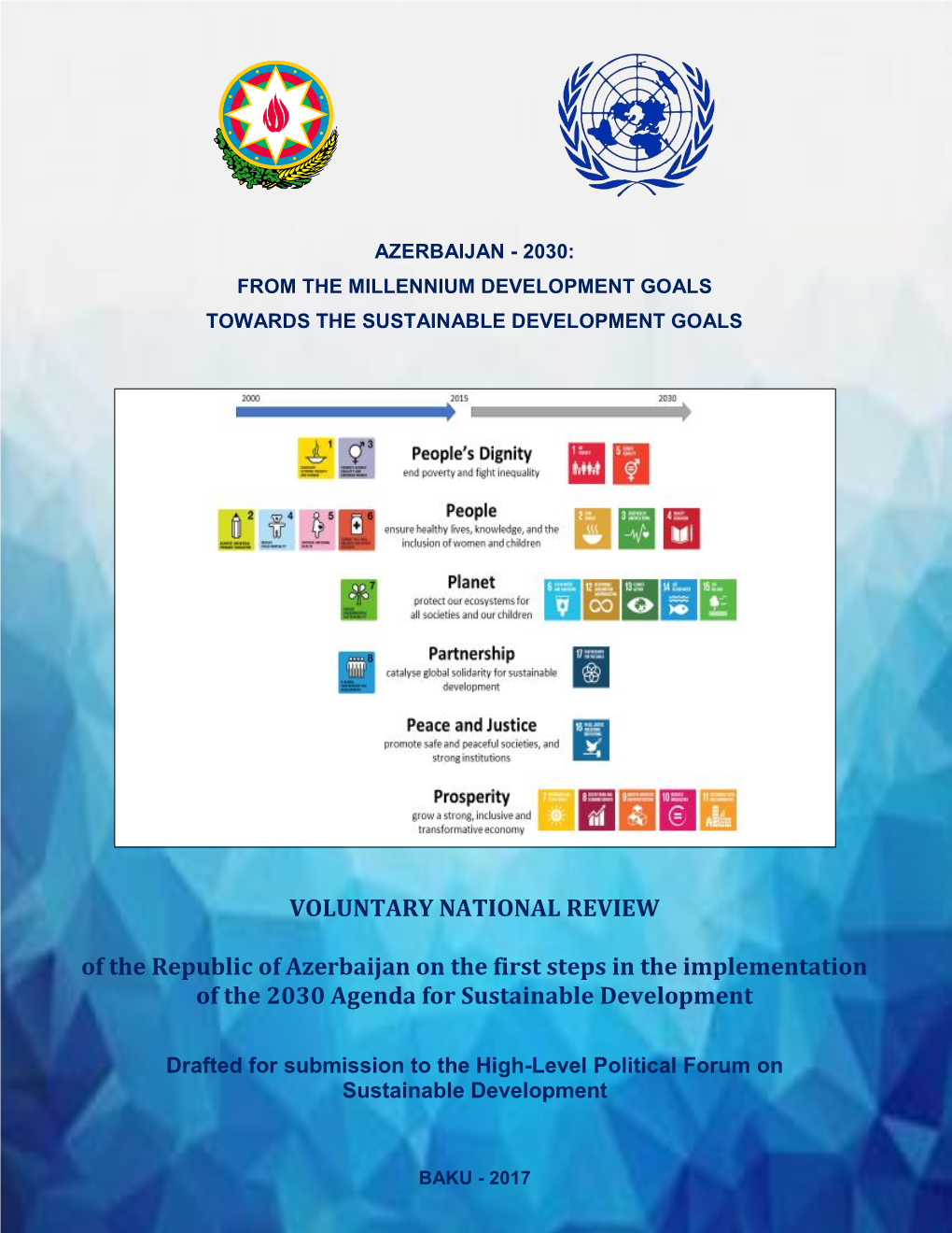 Azerbaijan 2030 from the Millennium Development Goals Towards the