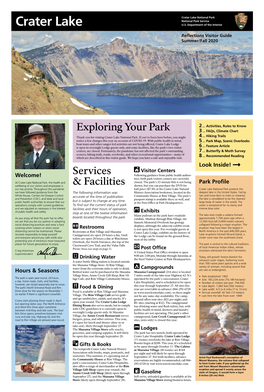 Crater Lake Reflections Visitor Guide Summer/Fall 2020