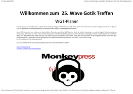 Zum 25. Wave Gotik Treffen WGT-Planer