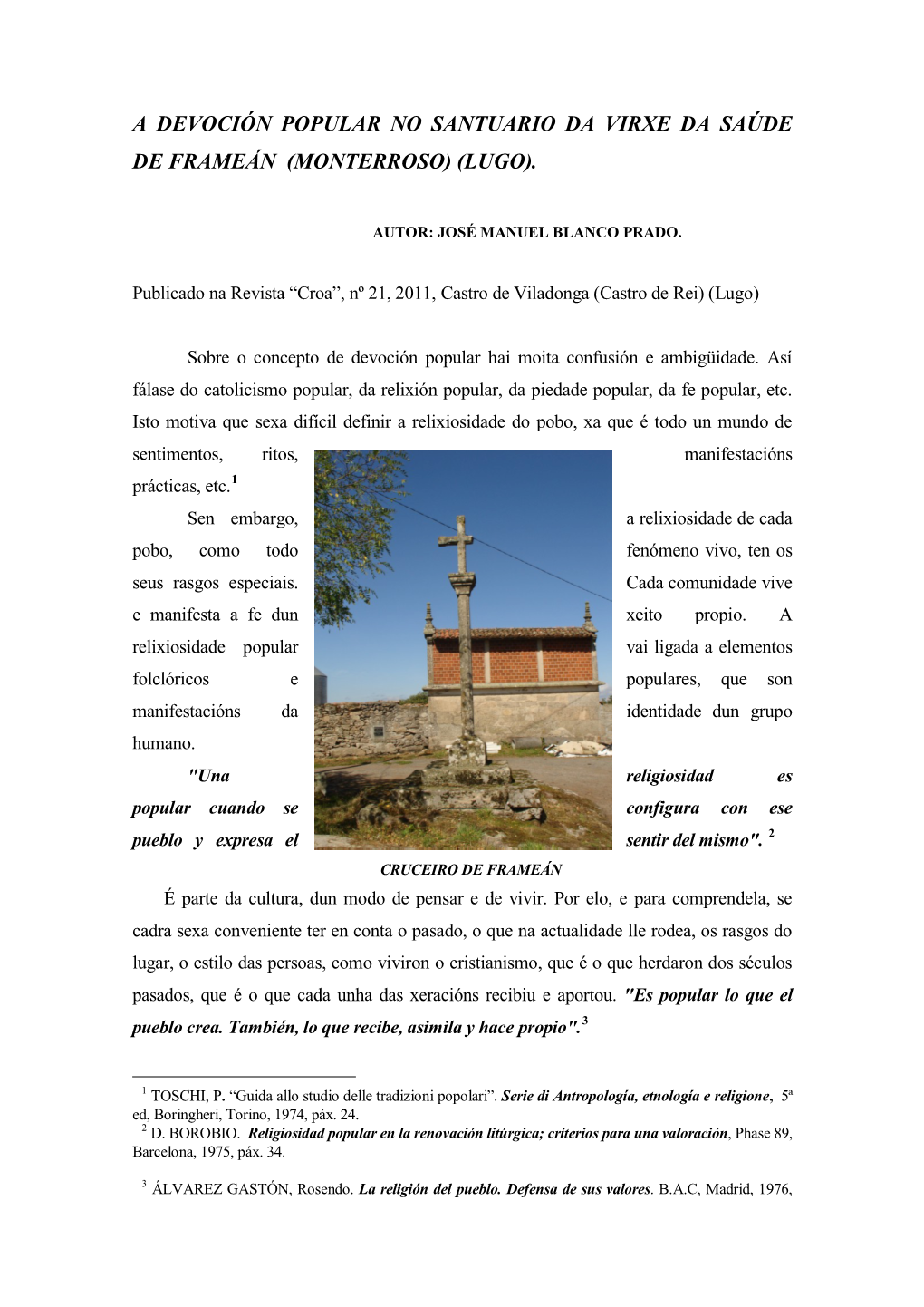 A Devoción Popular No Santuario Da Virxe Da Saúde De Frameán (Monterroso) (Lugo)