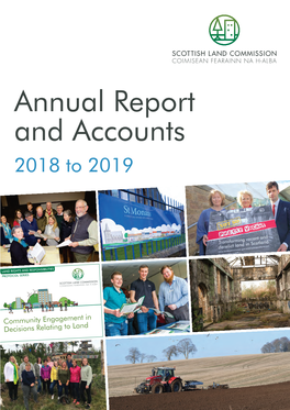 Annual Report and Accounts 2018 to 2019