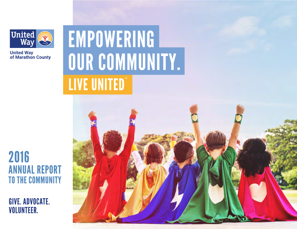 2016 Annual Report to the Community