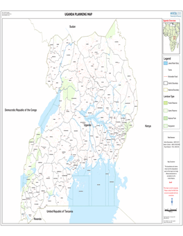 UG-Plan-61 A3 21Sep10 Uganda Planning Map.Mxd