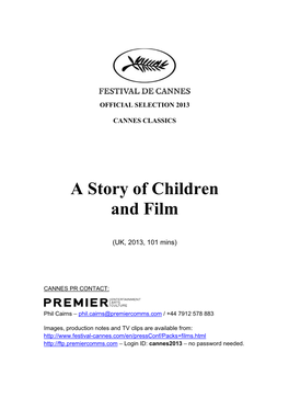 A Story of Children and Film