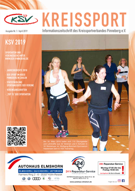 Informationszeitschrift KREIS SPORT Ausgabe 01 / April 2019