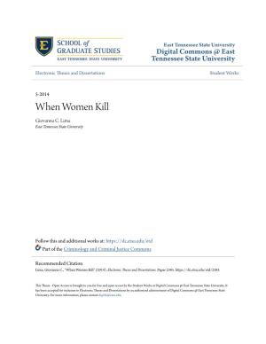 When Women Kill Giovanna C
