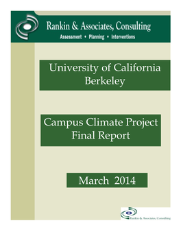 Campus Climate Project Final Report University