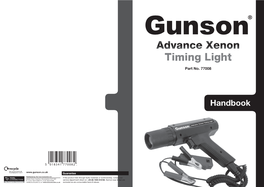 Advance Xenon Timing Light Part No