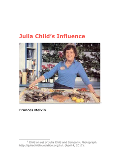 Julia Child's Influence