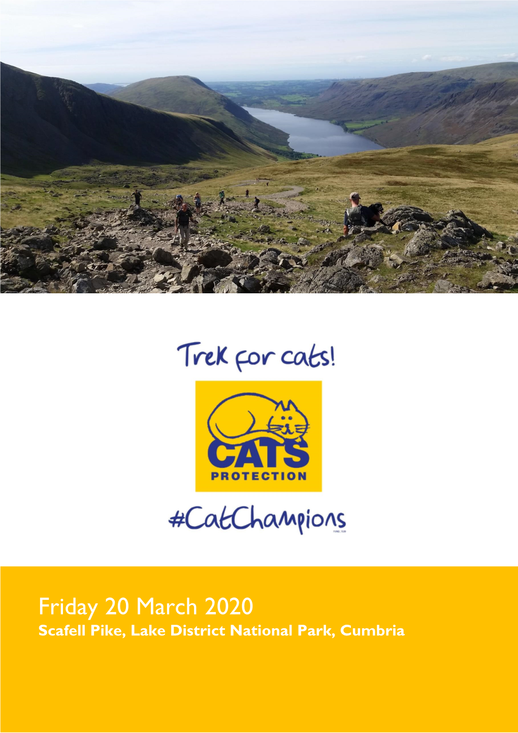 Friday 20 March 2020 Scafell Pike, Lake District National Park, Cumbria