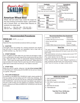 American Wheat Beer