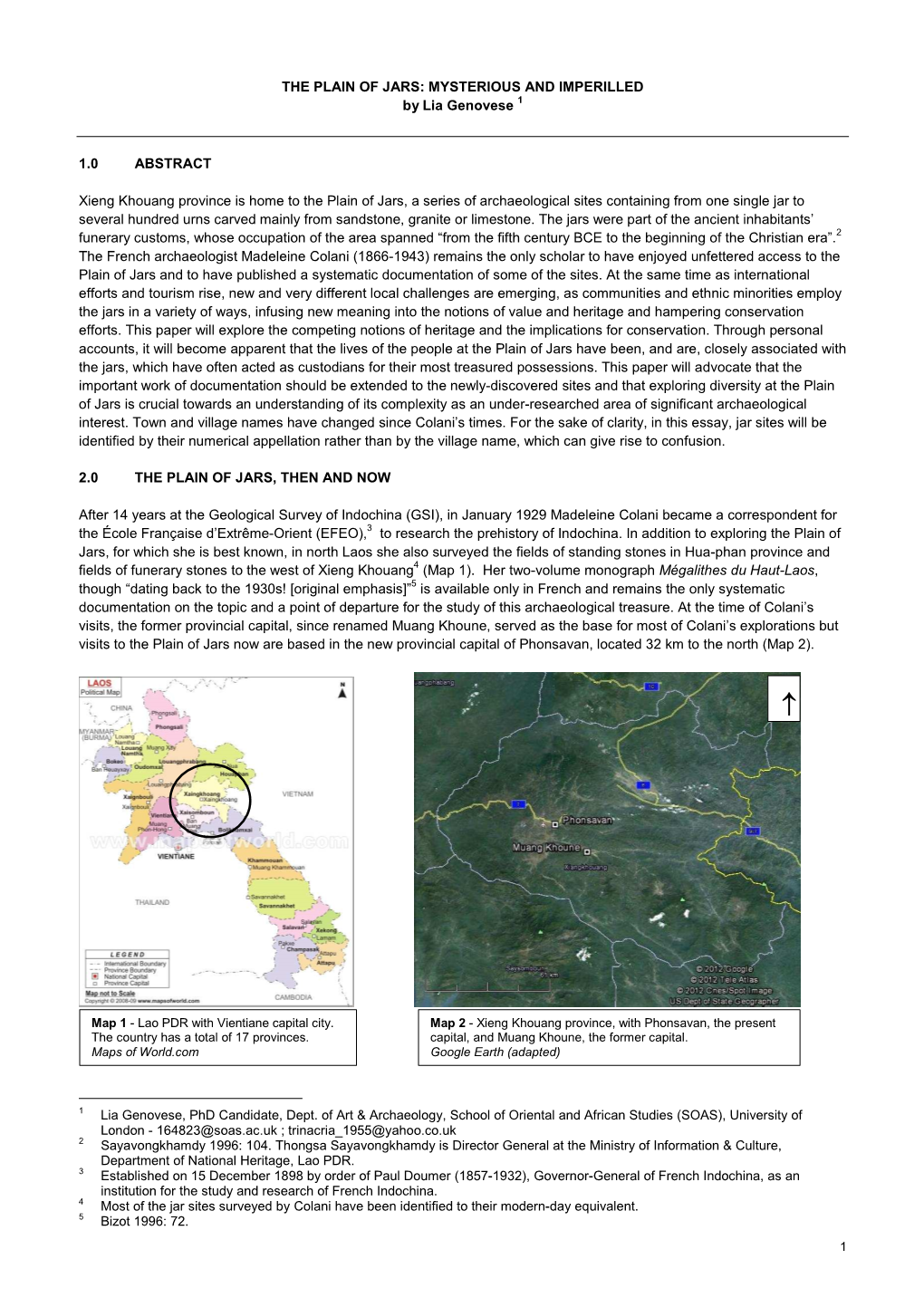 THE PLAIN of JARS: MYSTERIOUS and IMPERILLED by Lia Genovese 1