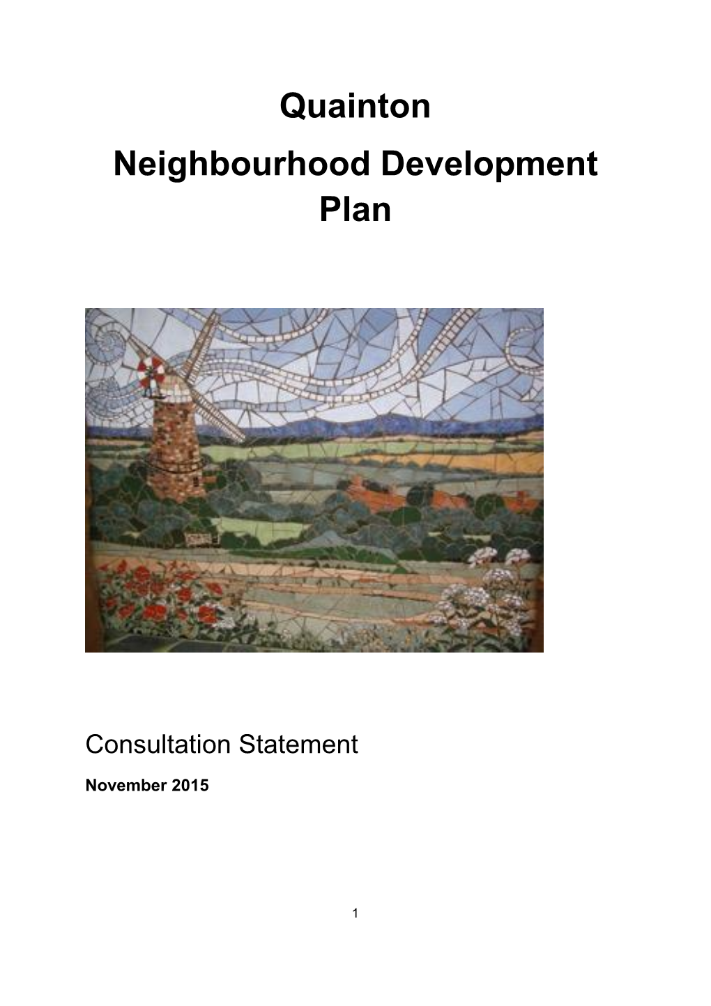 Quainton Neighbourhood Development Plan