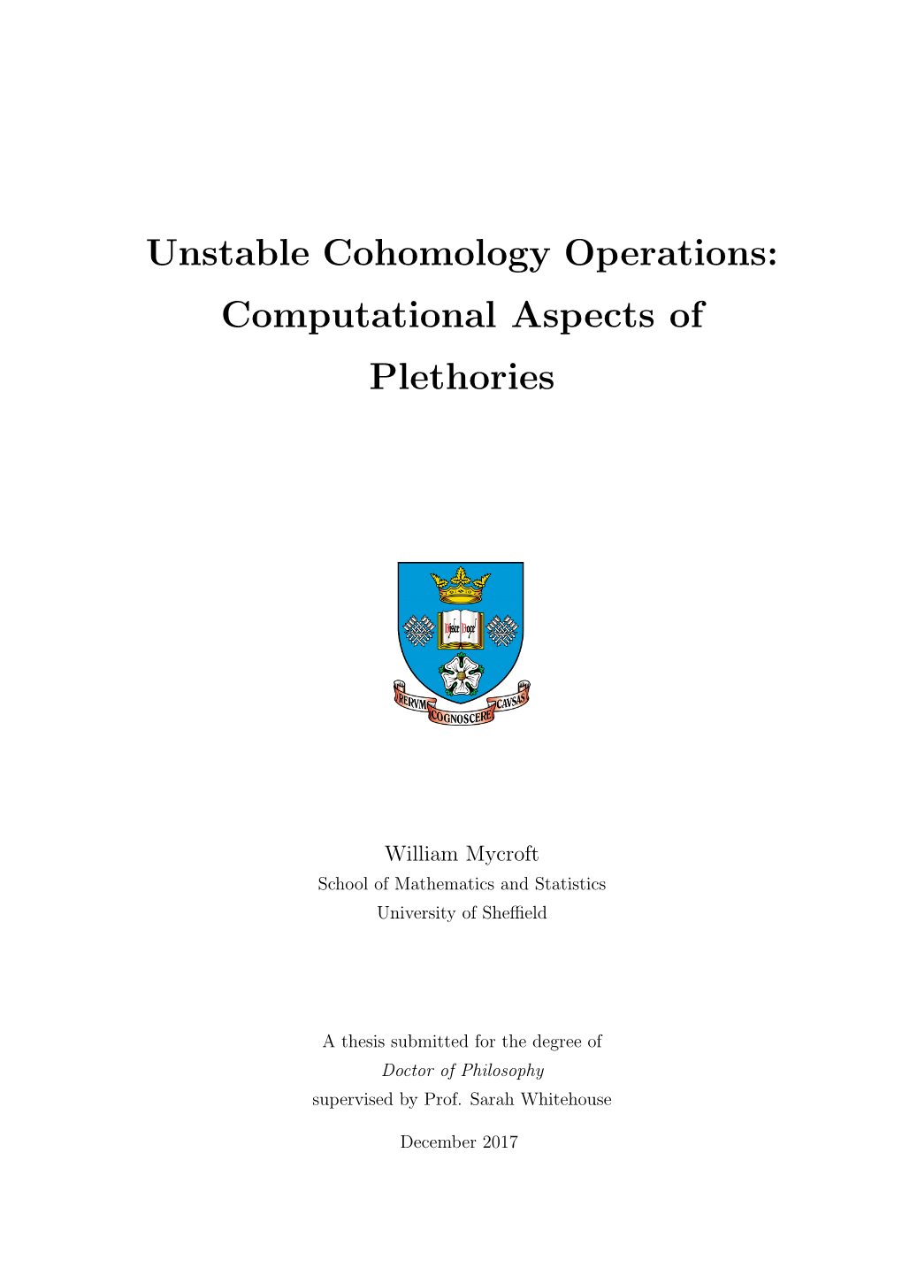 Unstable Cohomology Operations: Computational Aspects of Plethories