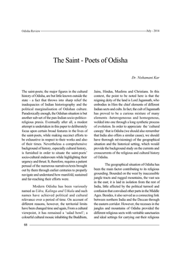 The Saint - Poets of Odisha
