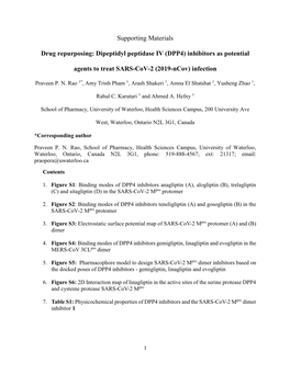 Dipeptidyl Peptidase IV (DPP4) Inhibitors As Potential