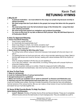 Returning Hymns | Kevin Twit