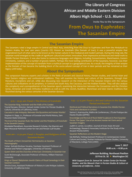 From Oxus to Euphrates: the Sasanian Empire