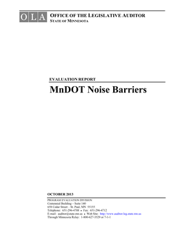 Mndot Noise Barriers