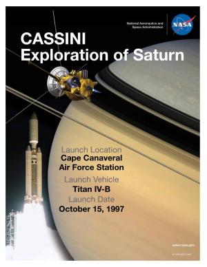 CASSINI Exploration of Saturn