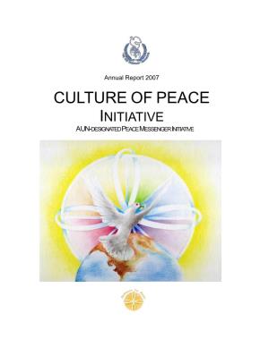 Culture of Peace Initiative a Un-Designated Peace Messenger Initiative