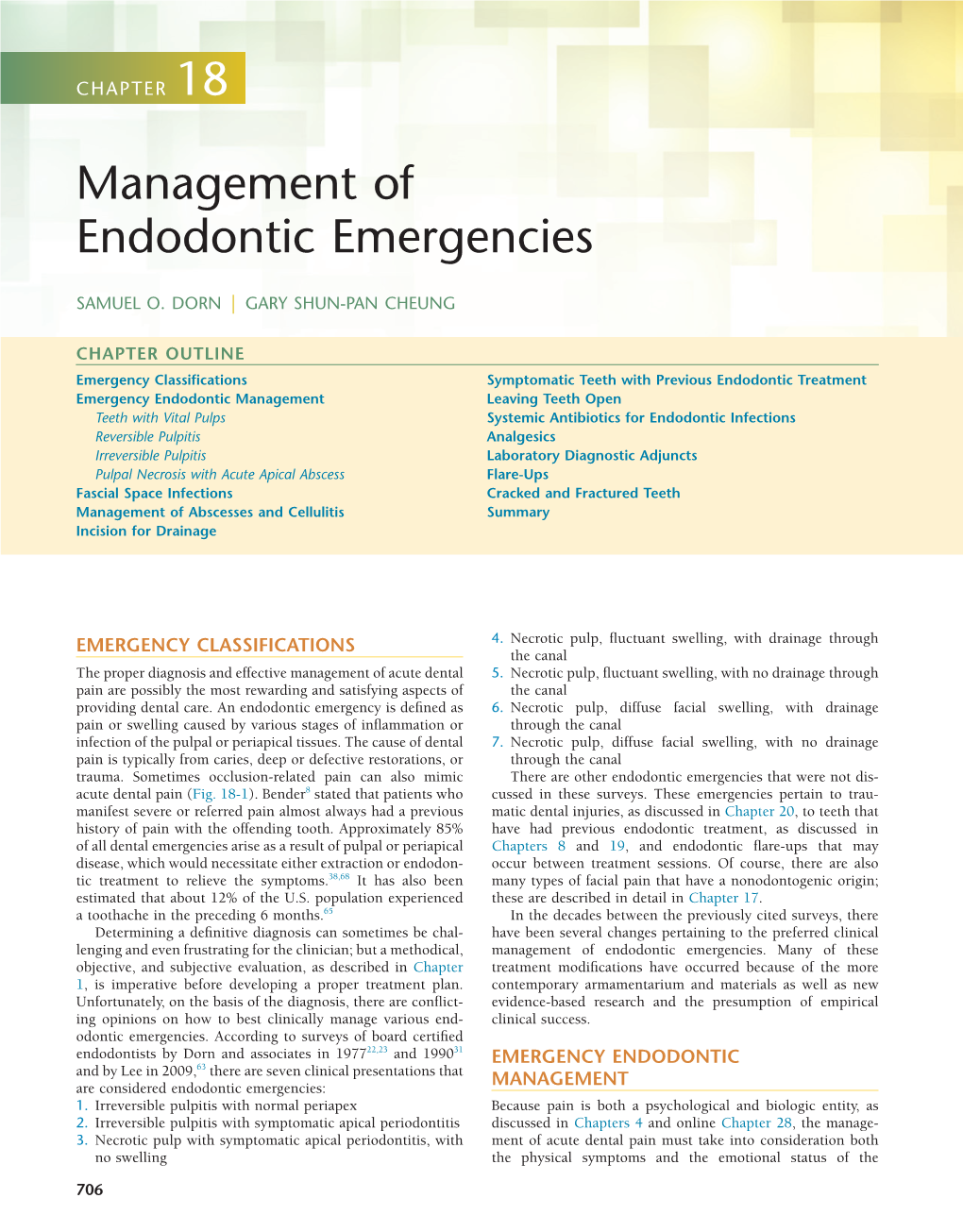 Management of Endodontic Emergencies