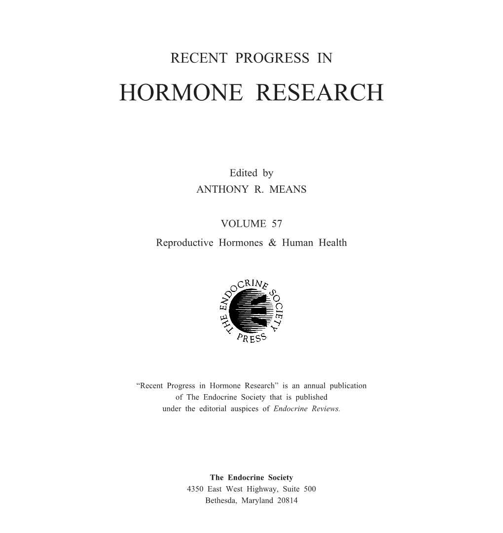 Hormone Research