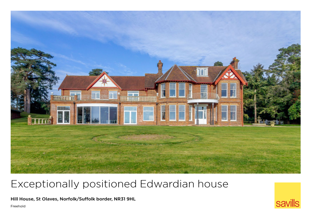 Exceptionally Positioned Edwardian House