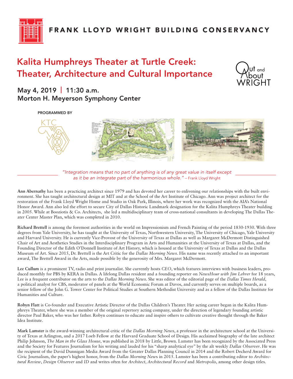 Kalita Humphreys Theater at Turtle Creek: Theater, Architecture and Cultural Importance
