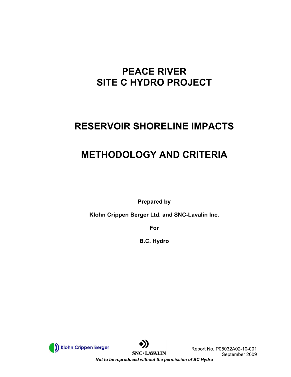 Peace River Site C Hydro Project Reservoir