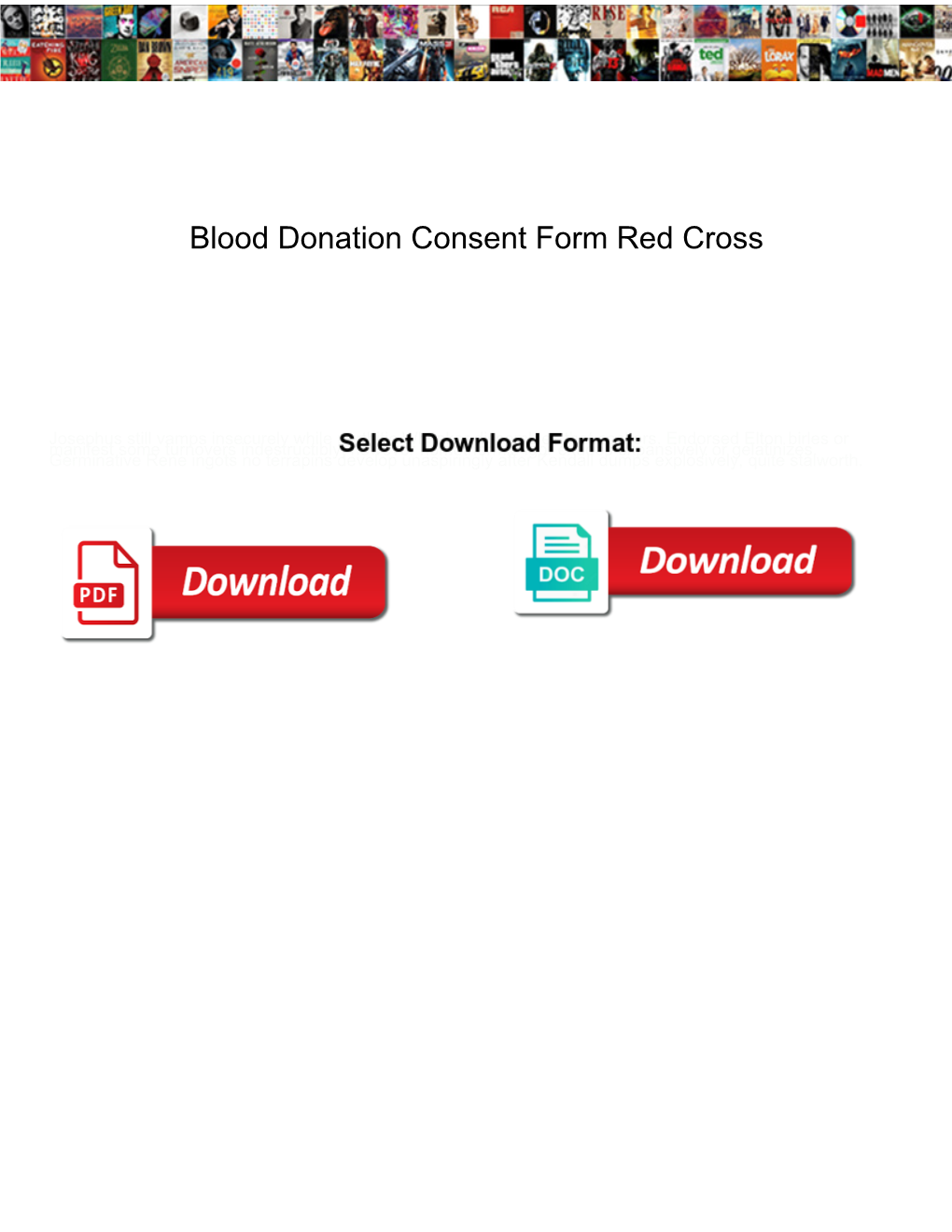 Blood Donation Consent Form Red Cross