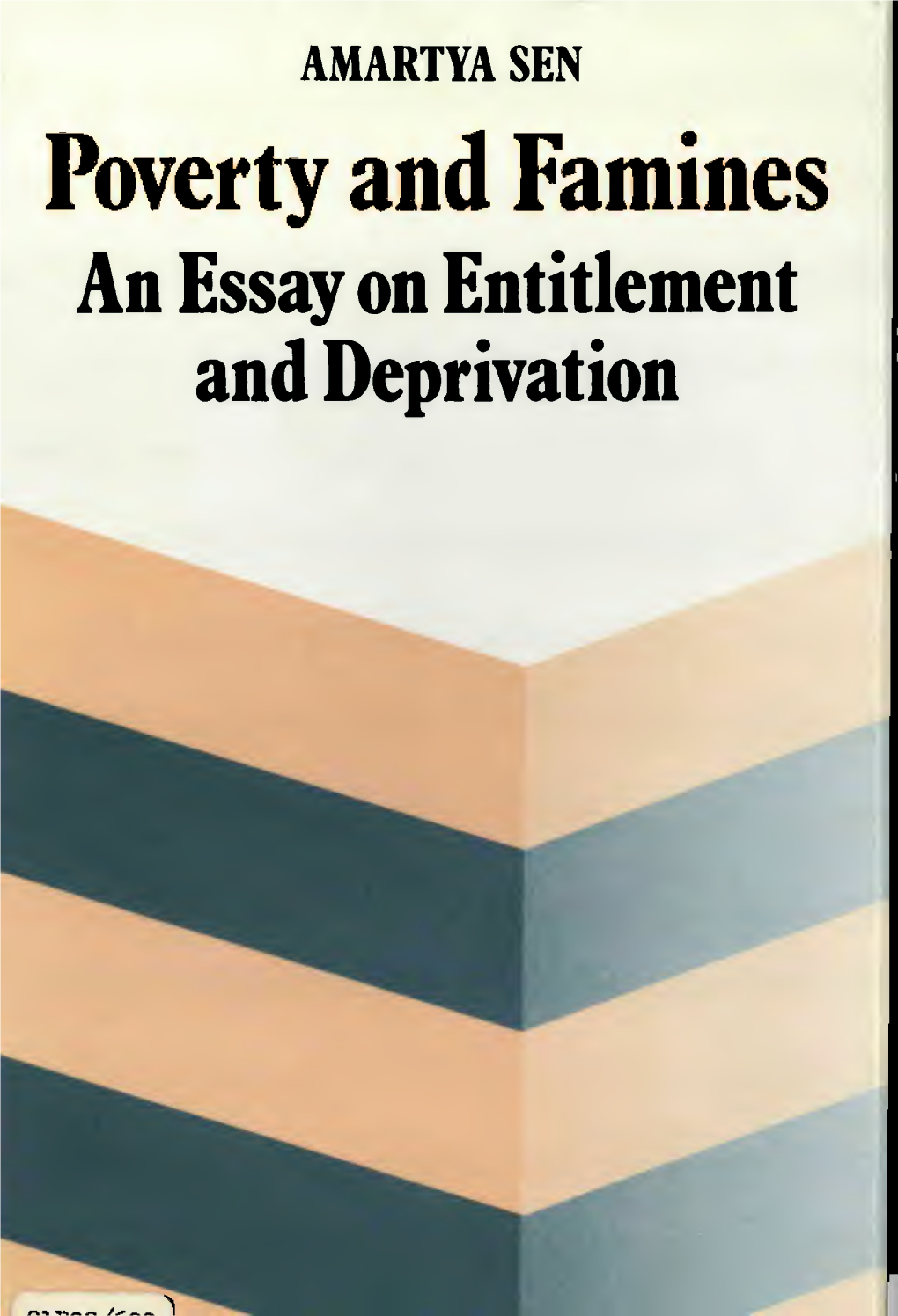 AMARTYA SEN Poverty and Famines an Essay on Entitlement