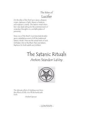The Satanic Rituals Anton Szandor Lavey