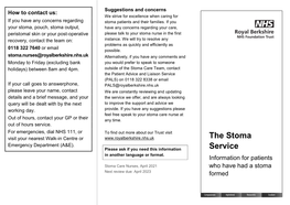 The Stoma Service