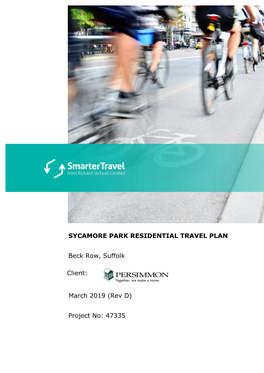 Sycamore Park Residential Travel Plan
