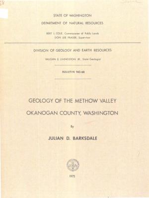 Geology of the Methow Valley Okanogan County, Washington Frontispiece