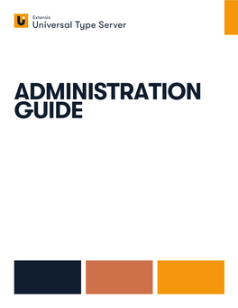 Universal Type Server Administration Guide