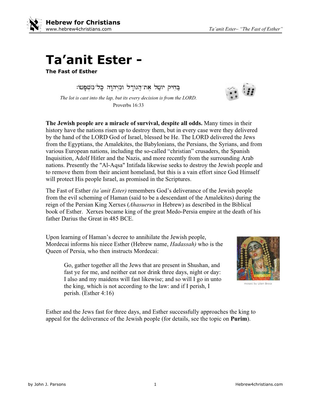 Ta'anit Ester