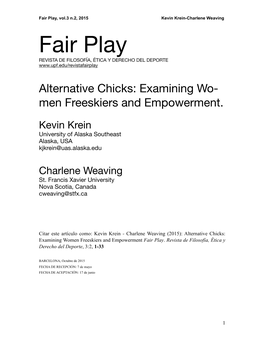 Alternative Chicks Fairplay