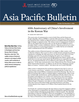 Asia Pacific Bulletin | November 3, 2010 the Next Generation