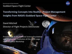 Project Management Insights from NASA’S Goddard Space Flight Center