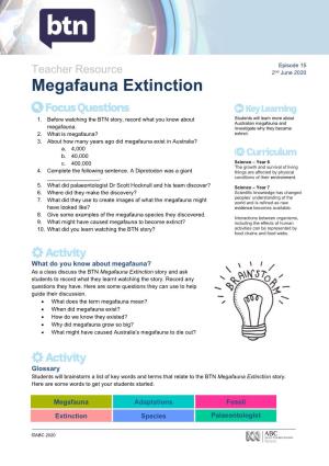 Megafauna Extinction